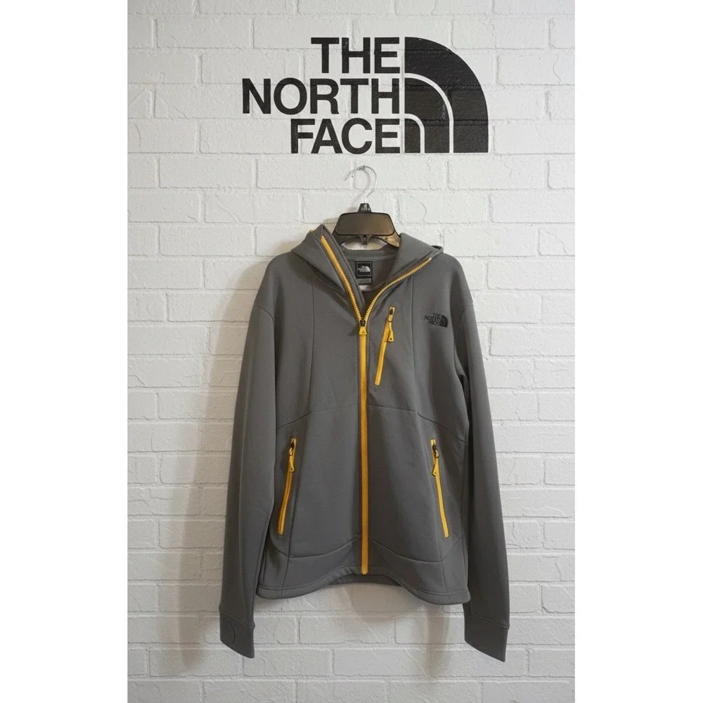 🔥The North Face‎ 🤑Steep Series Hoodie Flash Dry Full Zip Grey Yellow Men's S